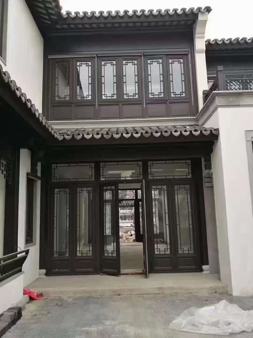新中式建筑外窗