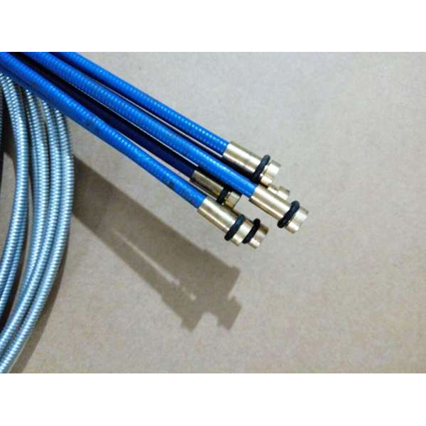 Gas shielded welding wire feeding tube