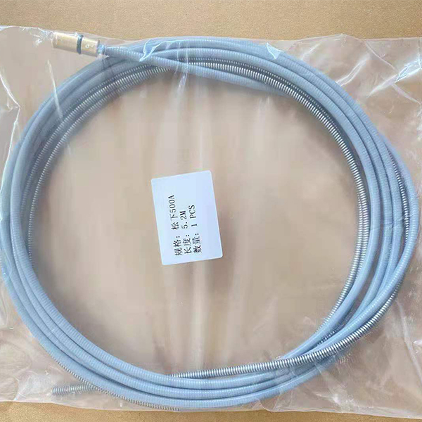 Gas shielded welding wire feeding tube