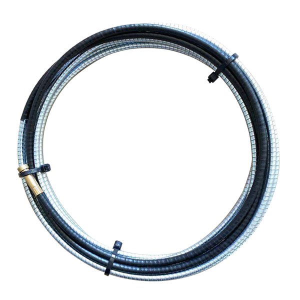 Gas shielded welding wire feeding tube
