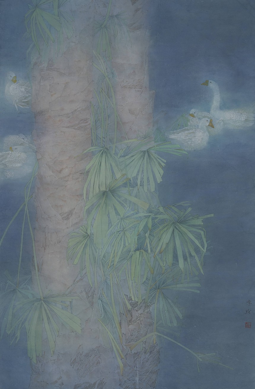 9 静夜 108cm x 70cm 纸本工笔设色 .jpg