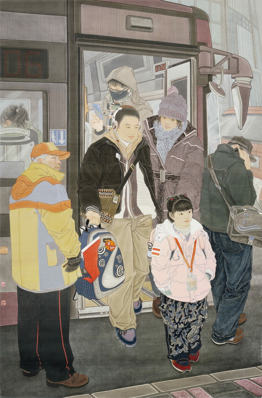 《7：20》208cmx136.5cm2011年 绢本.jpg