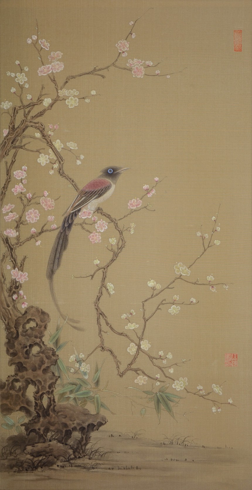 12月《漫研竹露临唐谒，细嚼梅花读汉书》33cmx66cm.jpg
