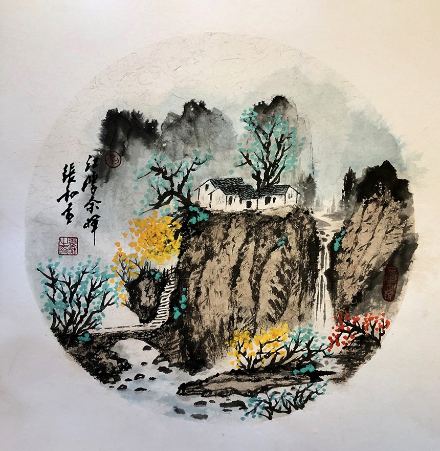 江弯余晖 50CMX50CM.jpg