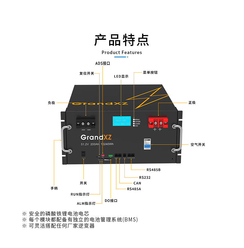 չԴ5U51.2V200Ah