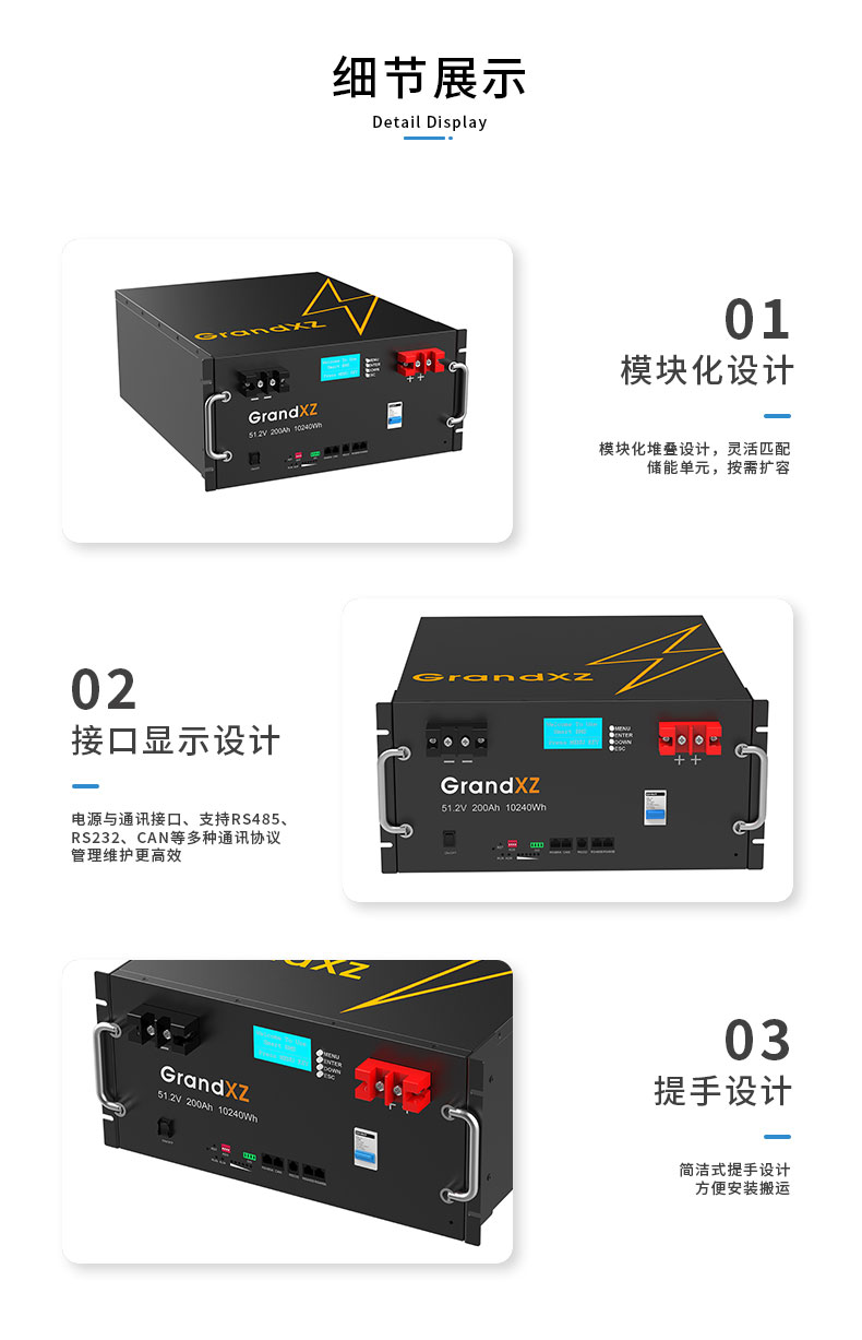 GrandXZչԴ5U51.2V200Ahϸչʾ
