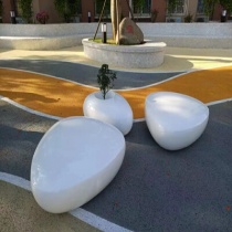 玻璃鋼花盆菱形三角形(xíng)玻璃鋼花缽可印logo玻璃鋼異形創意花器組合(hé)廠家廣東肇慶