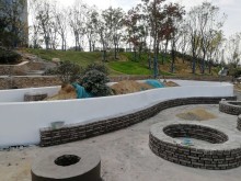 玻璃鋼圓形樹池坐凳景觀休閑