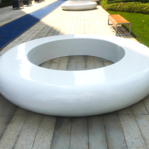 戶外休閑玻璃鋼坐凳 商場休閑椅子 創意景觀(guān)樹池