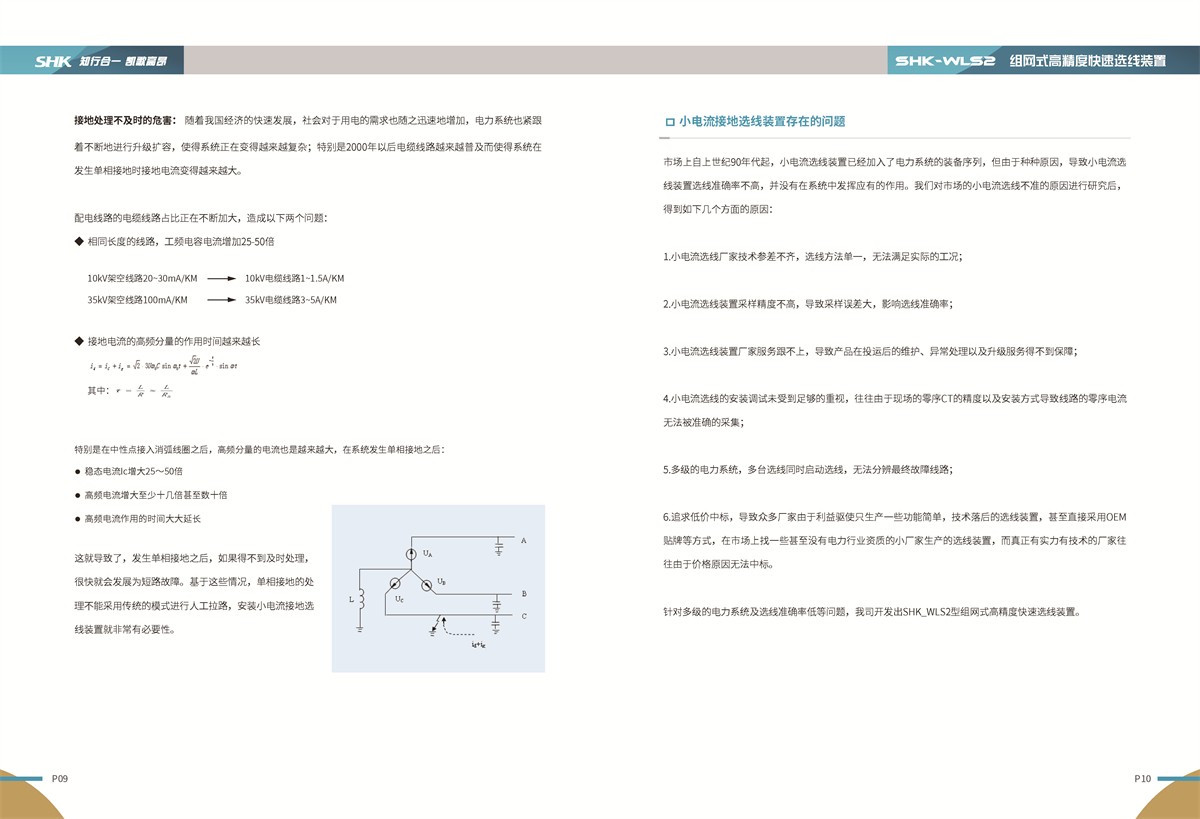 万博体育全站ManBetX电气SHK-WLS2组网式高精度快速选线装置存在问题说明