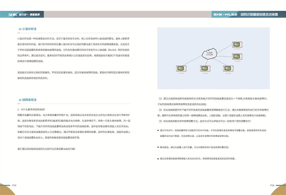 万博体育全站ManBetX电气SHK-WLS2组网式高精度快速选线装置小波分析法