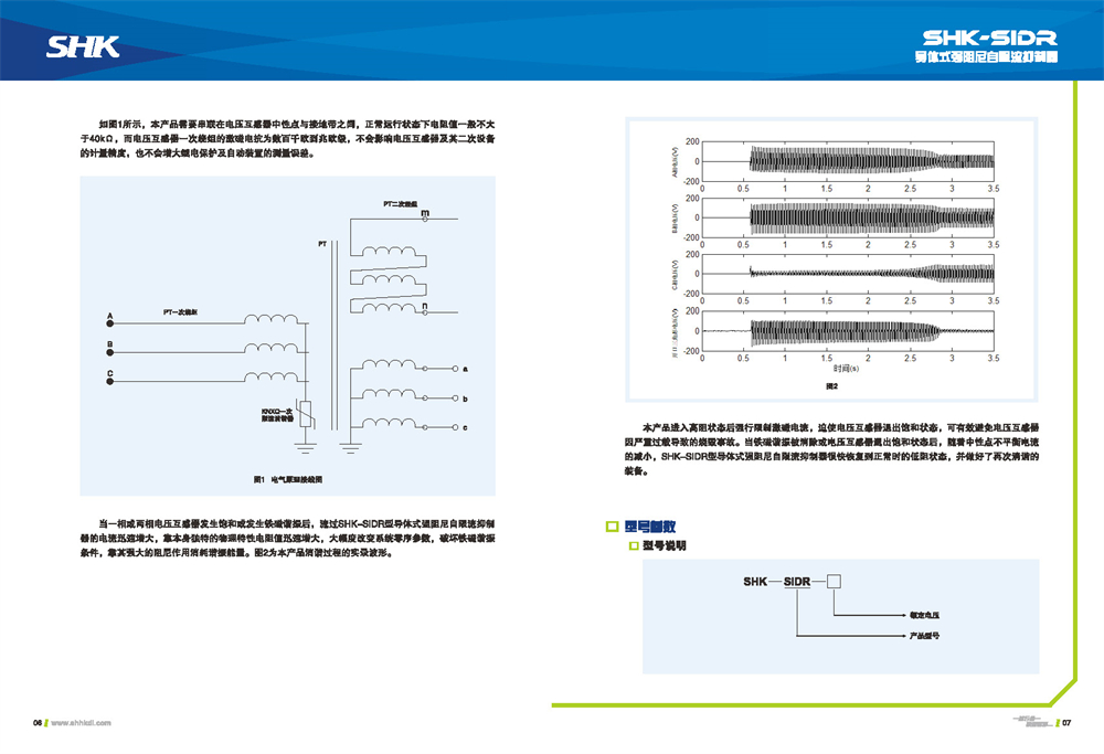 88805.com新浦京电气SIDR半导体式强阻尼自限流抑制器产品示意图