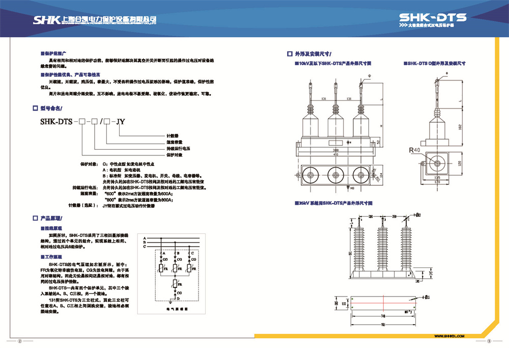 SHK-DTS大容量组合式过电压保护器型号参数