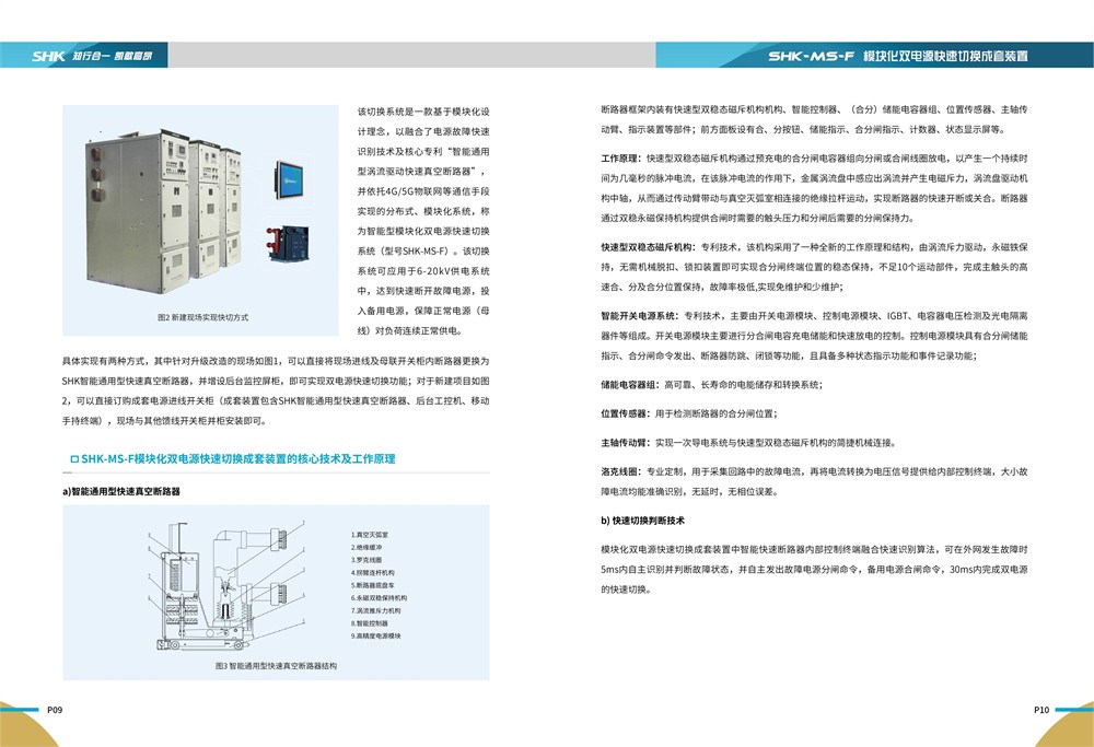 88805.com新浦京电气SHK-MS-F模块化双电源快速切换成套装置说明书
