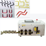 Automatic small wire cable cutting stripping and bending machine electrical wire terminal crimping bender bending tool thick wire stripper & twister