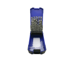 29Pcs Jobber Length Fully Ground Bright HSS Drill Bit Set for Metal Stainless Steel Aluminium Drilling in Plastic Box