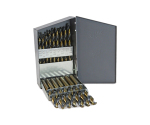 29Pcs Inch Jobber Length Fully Ground HSS Drill Bit Set in Metal Box