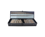 115 Pcs Inch Jobber Length Fully Ground HSS Cobalt Drill Bit Set in Metal Box