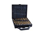 160Pcs Inch Titanium HSS Drill Bits Set for Metal Steel Aluminium Drilling in Meal Box