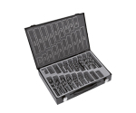 190Pcs DIN338 Black Oxide Rolled HSS Drill Bit Sets in Metal Box