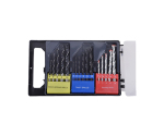 16Pcs Metric and Inch Combination Drill Bit Set in Plastic Box