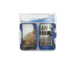 24Pcs Inch Combination HSS Drill Bit Set in Plastic Box