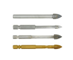 6mm 14 Inch Carbide Tip Ceramic Porcelain Tile Glass Drill Bit for Glass  Tile Drywall Concrete Wall Drilling