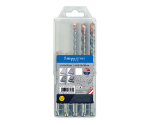 5Pcs SDS Plus Rotary Hammer Drill Bit Set in Plastic Box