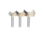 3Pcs 12 Inch Shank Tungsten Carbide Dragon Ball Wood Router Bit Set for Woodworking