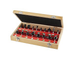 18Pcs 14 Inch Shank Tungsten Carbide Router Bit Set Woodworking for wood