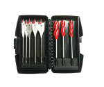 8 Pcs Hex Shank Flat Wood Spade Drill Bit Wood Auger Bit Combination Set