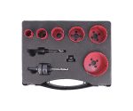 9Pcs HSS Bi-Metal Hole Saw Set in Plastic Box for Cutting Metal Wood Plastic