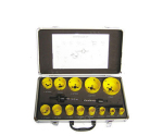 16Pcs HSS Bi-Metal Hole Saw Kit in Aluminium Case for Cutting Metal Wood Plastic