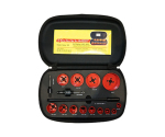 16Pcs HSS Bi-Metal Hole Saw Set in Cloth Box for Cutting Metal Wood Plastic