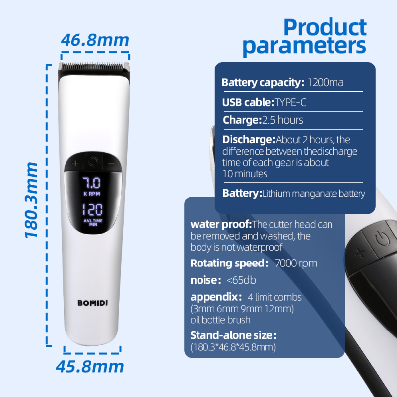Bomidi electric hair clipper l1 bohong