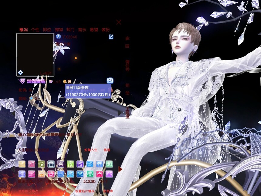 编号2040一舞 精简黑 30外搭 纯燃纯银纯金落日紫醉 金钻 星穹狮心兔子脸 钻9 家园11W+ 甄选晴海自由灵蛇等