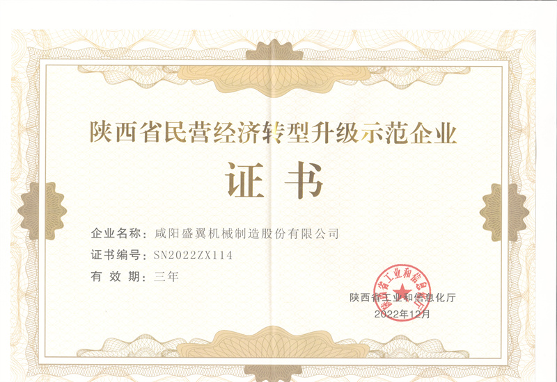 8. 陕西省民营经济转型升级示范企业证书-22.12-25.12.jpg
