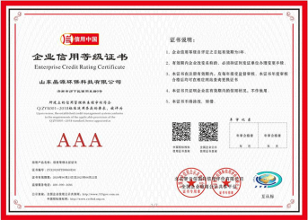 企業信用等級證書