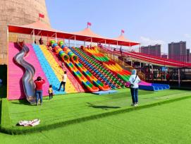 非標戶外大型兒童樂園設施創意不銹鋼滑滑梯