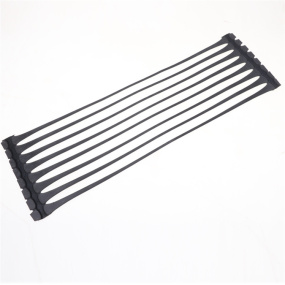 Unidirectional plastic geogrid