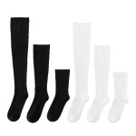 Calf socks thin summer sports JK casual solid color leggings thin half tube Compression stockings