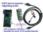 TV tcon motherboard: Power/Gamma  Voltage adjustment tool.