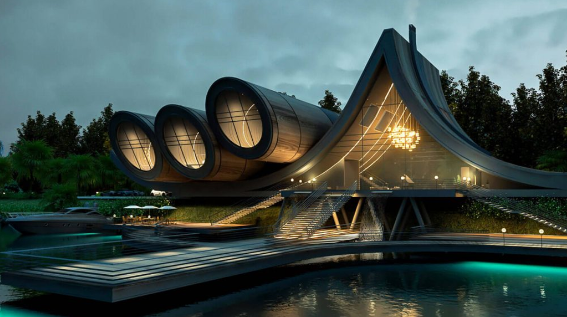 Amin Moazzen 未来主义概念建筑设计