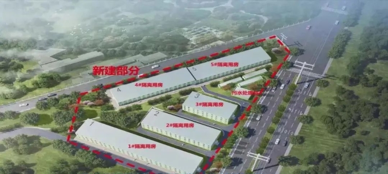 蚌埠健康驿站项目新建区整体布局 蚌埠健康驿站项目新建区整体布局