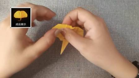 银杏叶手工折纸!百年辉煌银杏叶,送一个长寿给你~