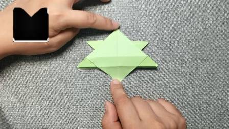简单的小乌龟手工折纸,1张纸就能折一个宠物小玩具