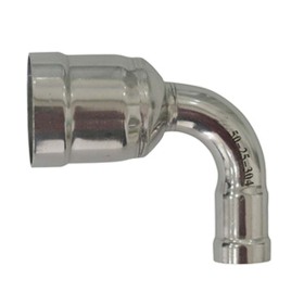 不銹鋼環(huán)壓異徑90度彎頭