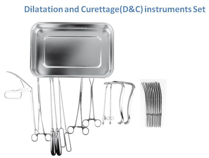 Dilatation and Curettage(D&C) instruments Set.jpg