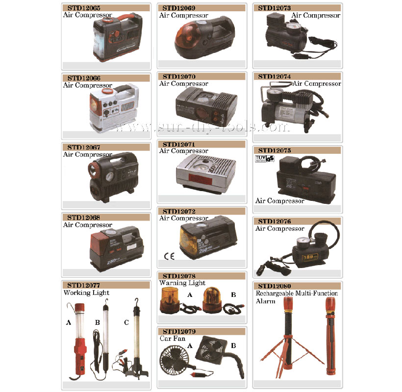 136 Air Compressors��Working Lights��Warning Lights��Car Fan��Rechargeable Multi-Functional Alarm1.jpg