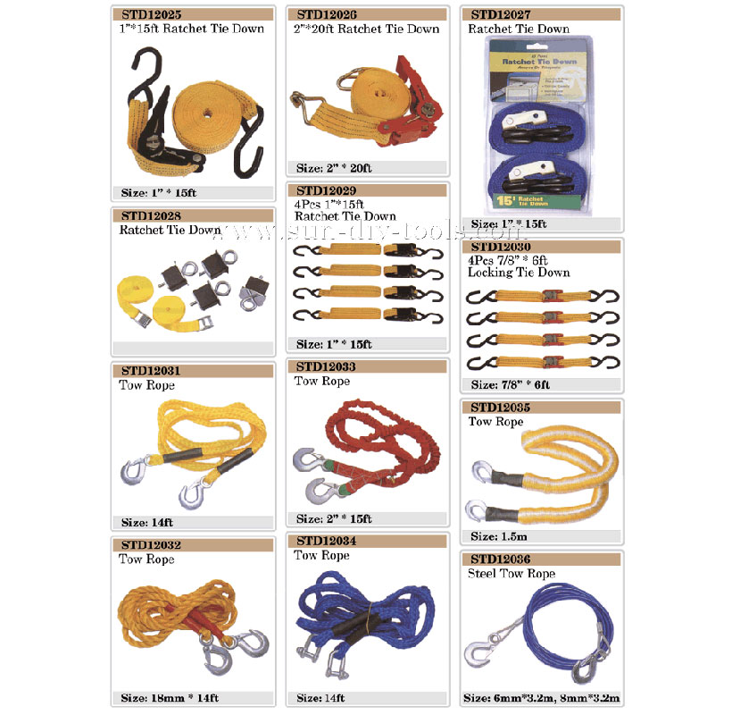 133 Ratchet Tie Down��Locking Tie Down��Tow Rope1.jpg